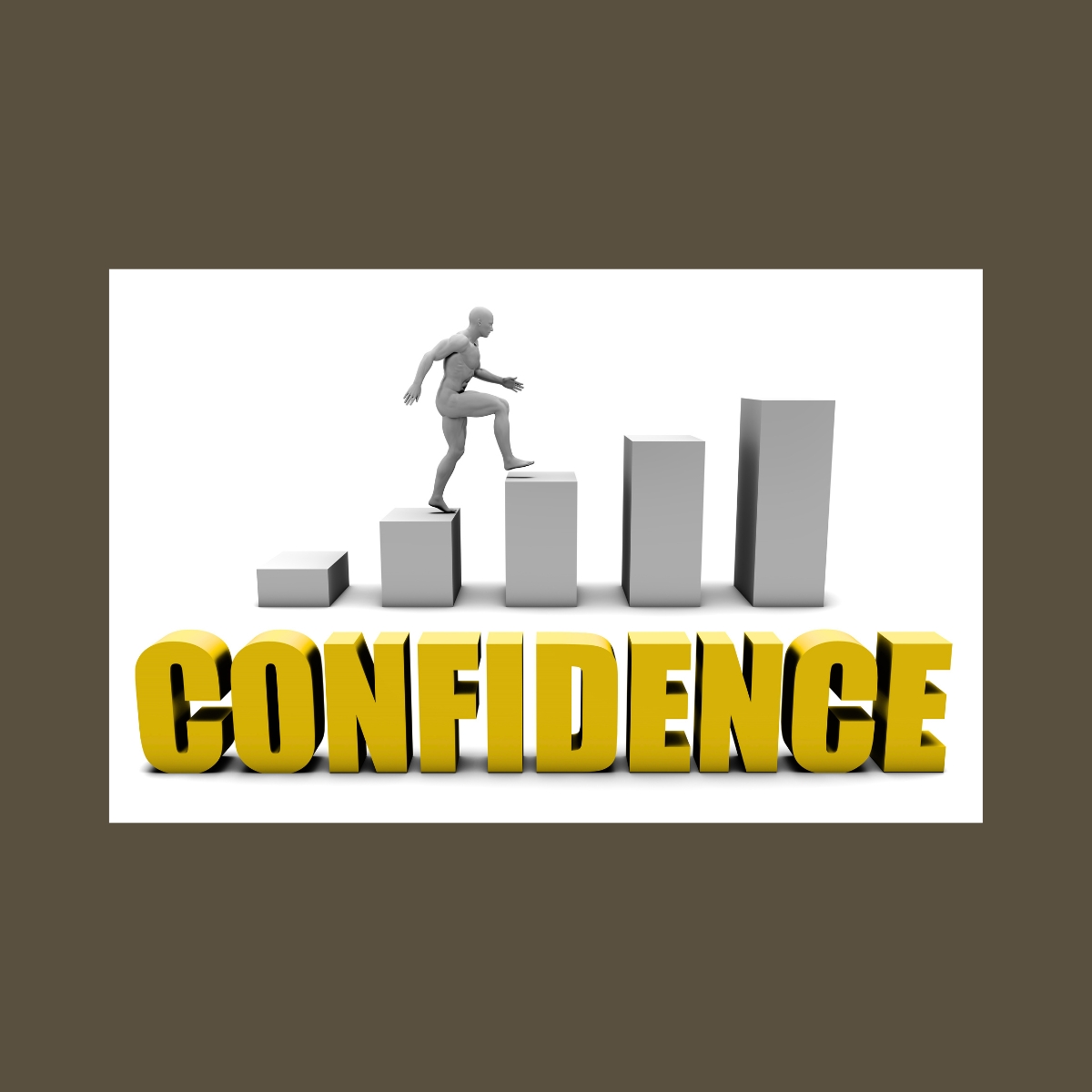 A Quick Guide to Building Confidence in Online Bookkeeping

Medium grey Grey background, white square inside. A grey human figure climbing up stacks of grey blacks from small to tall. 
CONFIDENCE in bold yellow letters below. 